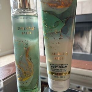 Bath & Body Works Emerald Mist Body Cream and FFM
